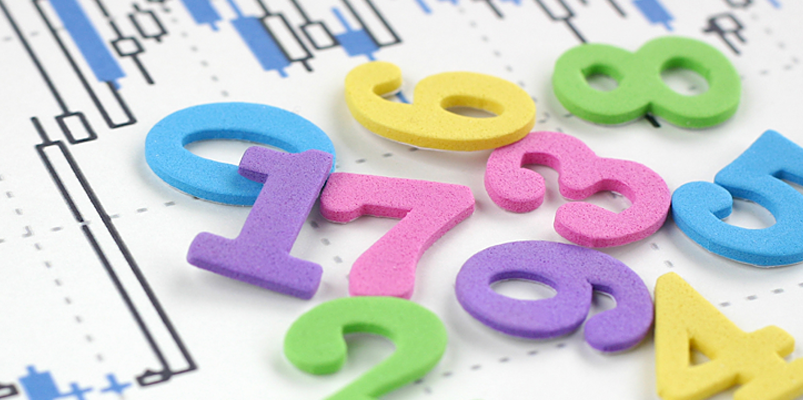 株価の推移と数字のイメージ画像