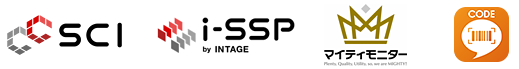 各種ロゴ画像（SCI、i-SSP＋、マイティモニター、CODE）