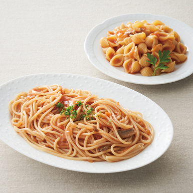 味わいソースで食べるパスタセット